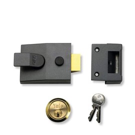 Yale Locks 84 Standard Nightlatch DMG/pb Cylinder 40 mm Backset Boxed
