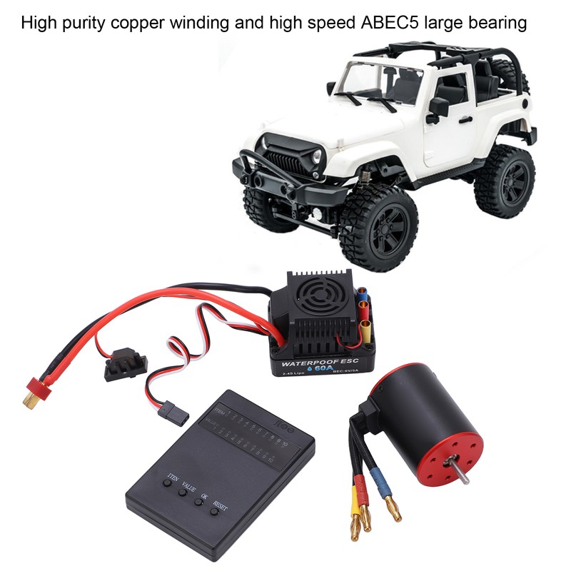 RC Brushless 60A ESC Combo Kit with 3650 4300KV Motor