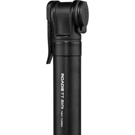 Topeak Roadie TT Mini Bike Pump – Compact Twin Turbo Aluminum Road Tire Pump with 160 PSI Capacity, Integrated Dust Cap & Side Mount Bracket for Fast Inflation & Lightweight Portability