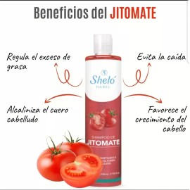 Shampoo Jitomate Crece Cabello Suaviza Shelo Nabel 950ml