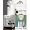 Eidonta 6-Light Semi Flush Mount Ceiling Light Fixture, Modern Brushed