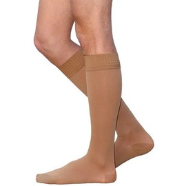 Sigvaris Select Comfort Calf, Large, Long, Mens with Grip Top CRISPA 20-30mmHg