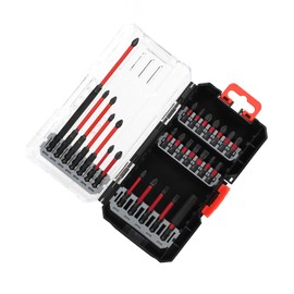 X-STEEL 26PCS Shockwave Bits Set S2 Steel Screwdriver Bit Set with Storage Case - Drill Bits for Power Screwdrivers and Electric Drills
