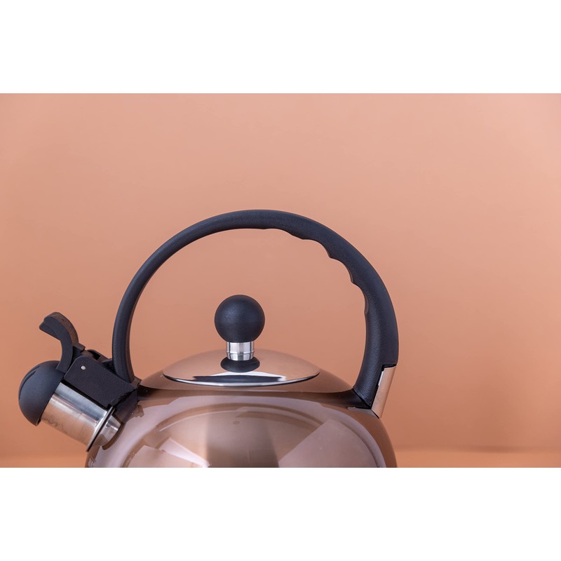 La Cafetière Stainless Steel Copper Effect 1.3l Whistling Kettle