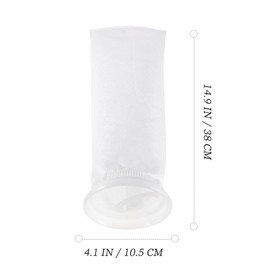 iplusmile Filter Socks Mesh Media Filter Bag Aquarium Filter Bag PP Filter Media Bag Aquarium Carbon Filter for Aquarium Fish 2 Pieces 200 um