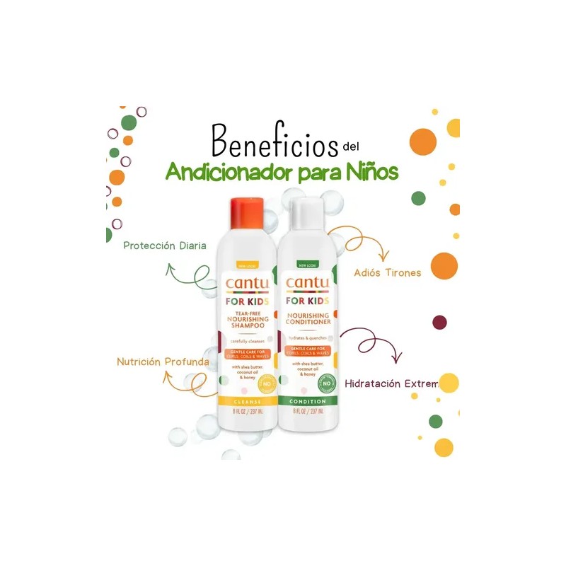 Acondicionador Nutritivo Para Niños Cantu Care For Kids