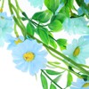 KONTONTY Sunflower Kitchen Decor Silk Artificial Daisy Flower Garland Hanging