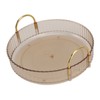 Round Storage Tray 360 Degree Rotating Waterproof Clear Desktop Organizer
