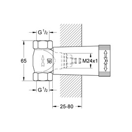 GROHE 29811000 | Concealed Stop Valve