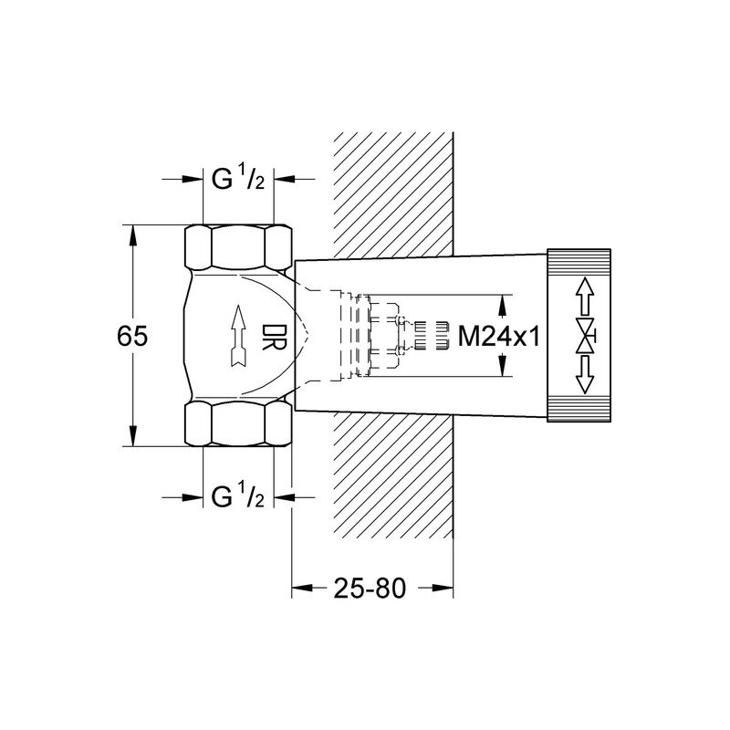 GROHE 29811000 | Concealed Stop Valve