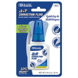 BAZIC 22ml 2 in 1 Correction w/Foam Brush Applicator & Pen Tip