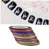Healvian 30rolls Nail Art Line Sticker Tape for Manicure Options