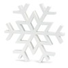Melrose 84308 Snowflake Figurine, Set of 2, Wood