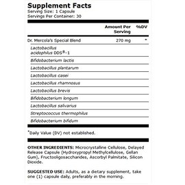 Dr. Mercola, Probióticos Completos, 70 Billones, 30 Cápsulas
