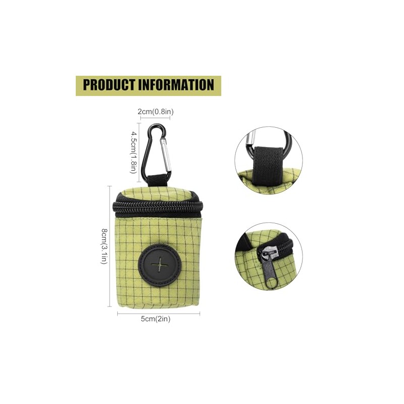 FACHOI Quick-Access Dog Poo Bag Holder Dispenser, Hands-Free Dog Waste