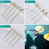 Hsthe Sea 300 Pieces Bamboo Cocktail Sticks, Bamboo Toothpicks, Fruits,