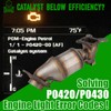 FOMIUZY High Flow Front Catalytic Converter Kit Direct-Fit Honda Accord