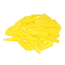 100pcs Wedges Tile, Yellow HDPP Reusable Floor Tiles Tool Leveler Spacers for Increase Flatness Ensure Uniformity