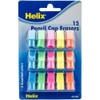 Maped Helix USA - Classic Pencil Cap Erasers, 15-Pack -