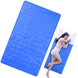 Drydiet Cooling Pad Mat for Sleep Cooling Mattress Pad Gel for Bed, Relieve Pain, Summer Hot Flashes, Adult, Pets, No Water or Electricity Required(Blue,48 x 28 Inch)