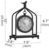 SOFFEE DESIGN 7.5'' x 10'' Mantel Clock Iron Tower Frame,