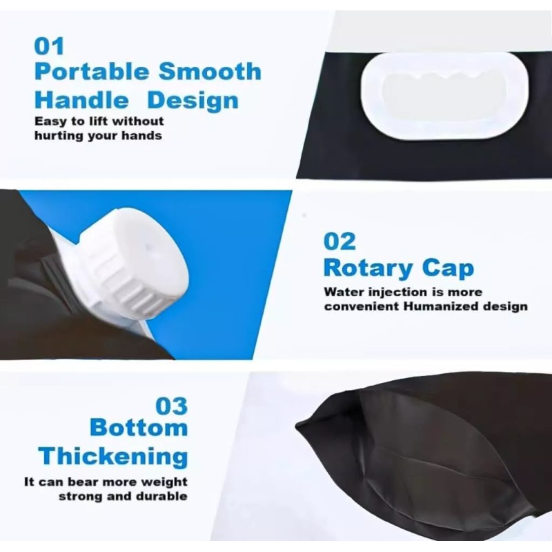 ARIESEE 5L Ice Bath Bags Set for Cold Plunge Therapy