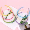 KIUEZIR 6pcs Colorful Thin Headbands with Teeth - Wavy Design,