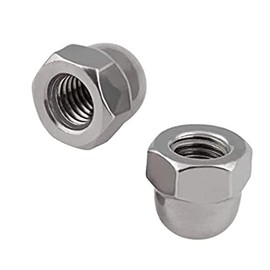 Merriway BH07618 Domed Cap Nut Bright Zinc Plated Steel M8, Silver