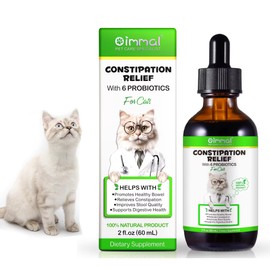 Zenpaws Gentle Constipation Relief for Cats and Kittens C Probiotic Gut and Immune Support for Felines - Natural Herbal Health Supplement Cat Laxative Stool Softener - 2 oz