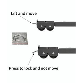 WF Wheels Furniture Dolly with Telescoping Base Appliance Dolly Movers Appliance Rollers Heavy Duty Washing Machine Appliance and Dryer Moving Base (Black)