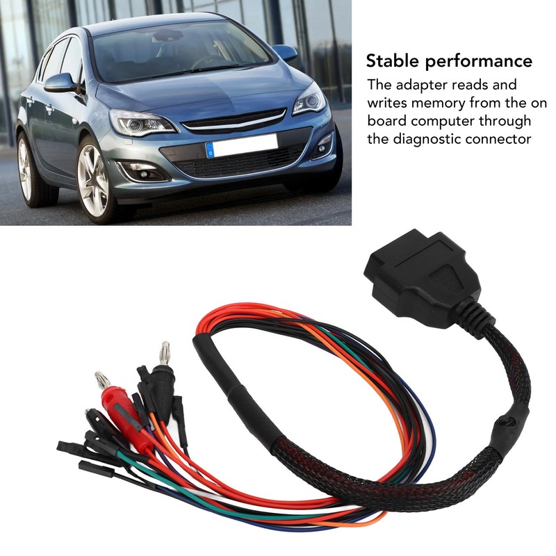 OBD2 Breakout Tricore Cable 12V 16Pin Flexible ECU Programming Workbench