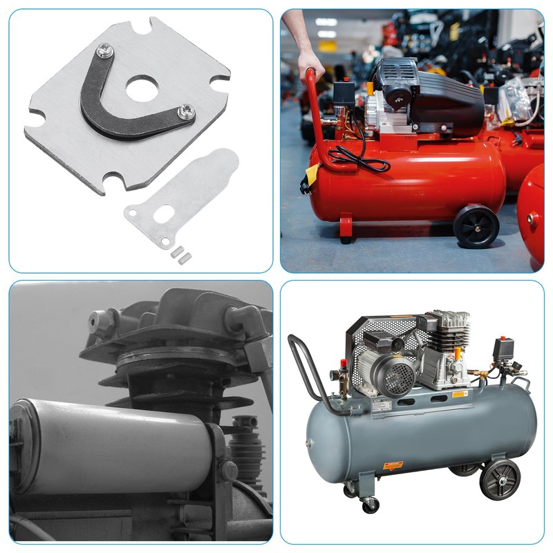 PATIKIL Air Compressor Valve Plate, 2 Set Metal Air Compressor