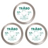 Trabo 4.5 Inch 3 Pack Tile Continuous Rim Diamond Metal