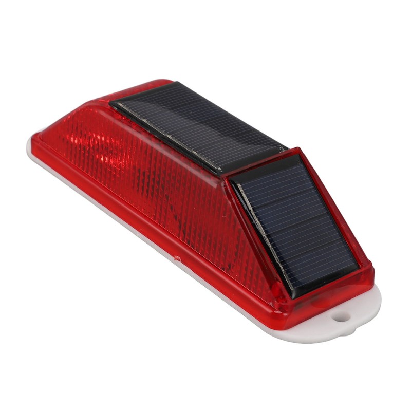 2pcs Solar Strobe Warning Light Waterproof Light Control High Bright