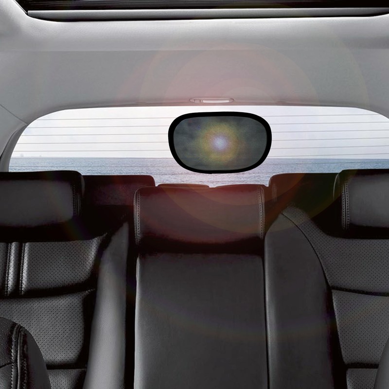 EcoNour Miniature Static Cling Window Shade for Car Sun Visor