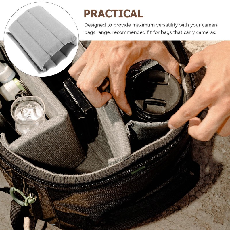 DOITOOL 2pcs Universal Dividers padded divider for bag divider insert
