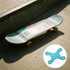DGHAOP 2PCS Skateboard Gasket Metal Longboard Deck Protector Washer Support
