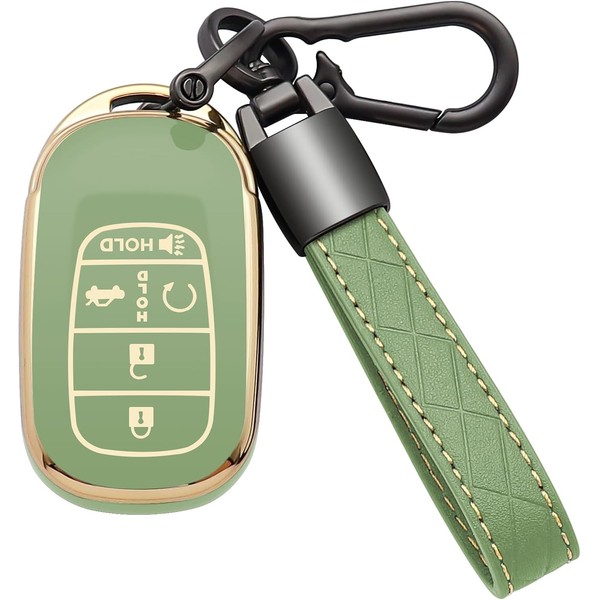 Kespevn for Honda Key Fob Cover 5 Button Soft TPU
