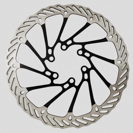 YBEKI 2-Pack Bike Disc Brake Rotor (160/180/203mm) CNC-Machined / 12 Bolts - 6-Hole Lightweight Stainless Steel Rotors with Heat Dissipation Holes for MTB/Road/BMX Bikes (Black) ﻿