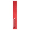 QUARKZMAN Straight Ruler 15 cm Metric Metal Aluminium Alloy Measuring