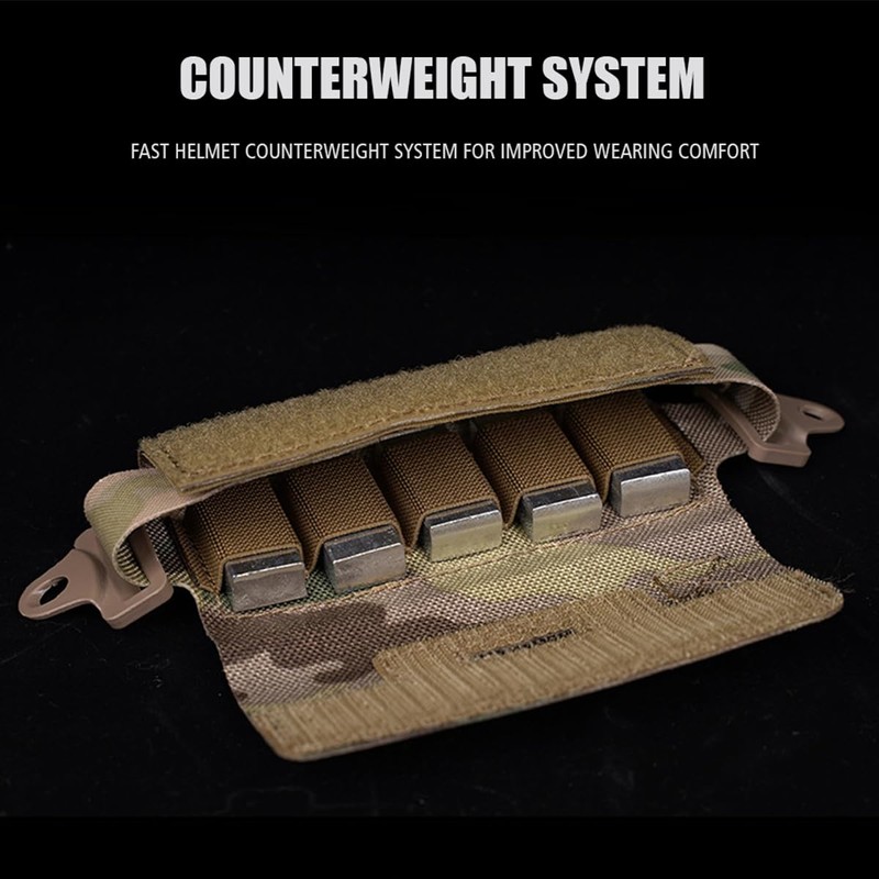 Tactical Helmet Counterbalance Weight Bag NVG Counterweight Pouch with Five