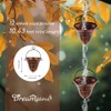 dreamysoul Copper Rain Chains for Outside, 10.43FT with 12 Cups