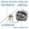 FIQAPJ 2 3/8" Locking Diesel Fuel Cap Compatible with 2002