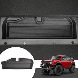 Mabett Trunk Lower Storage Mat for Ford Bronco Accessories 2021 2022 4-Door and 2-Door Heavy Car Cargo Mats Black