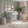 BOLUO Baby Changing Table with 4 Drawers, Waterproof Diaper Changing