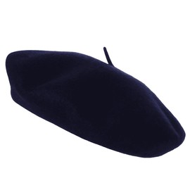 COSHAL® Adult Wool Beret Hat Men Women French Style Berer Hat Plain Classic Color Beret Hat, Unisex Soft Warm Outdoor Vintage Artist Hat Beanie Unisex Hat (Navy)