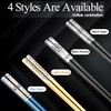 Portable Chopsticks Reusable with Case,Metal Stainless Steel Chopstick with Titanium