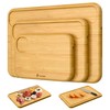 ORIDOM Bamboo Cutting Board Wood Chopping Board Double Sided Charcuterie