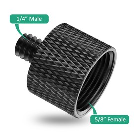 Rigych 5/8 Female to 1/4 Male Mic Screw Adapter 8 Pcs Screw Thread Adapter for Microphone Stand Mic Mount