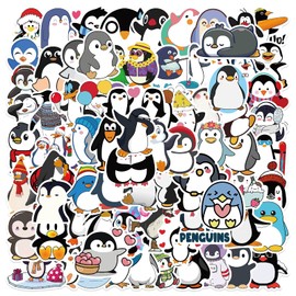 Penguin Stickers for Laptop (Pack of 100), Gift for Children, Teenagers, Adults, Boys, Cute Animal, Waterproof Stickers for Skateboard, Vinyl Stickers for Car, Motorcycles, Bicycle Bumper